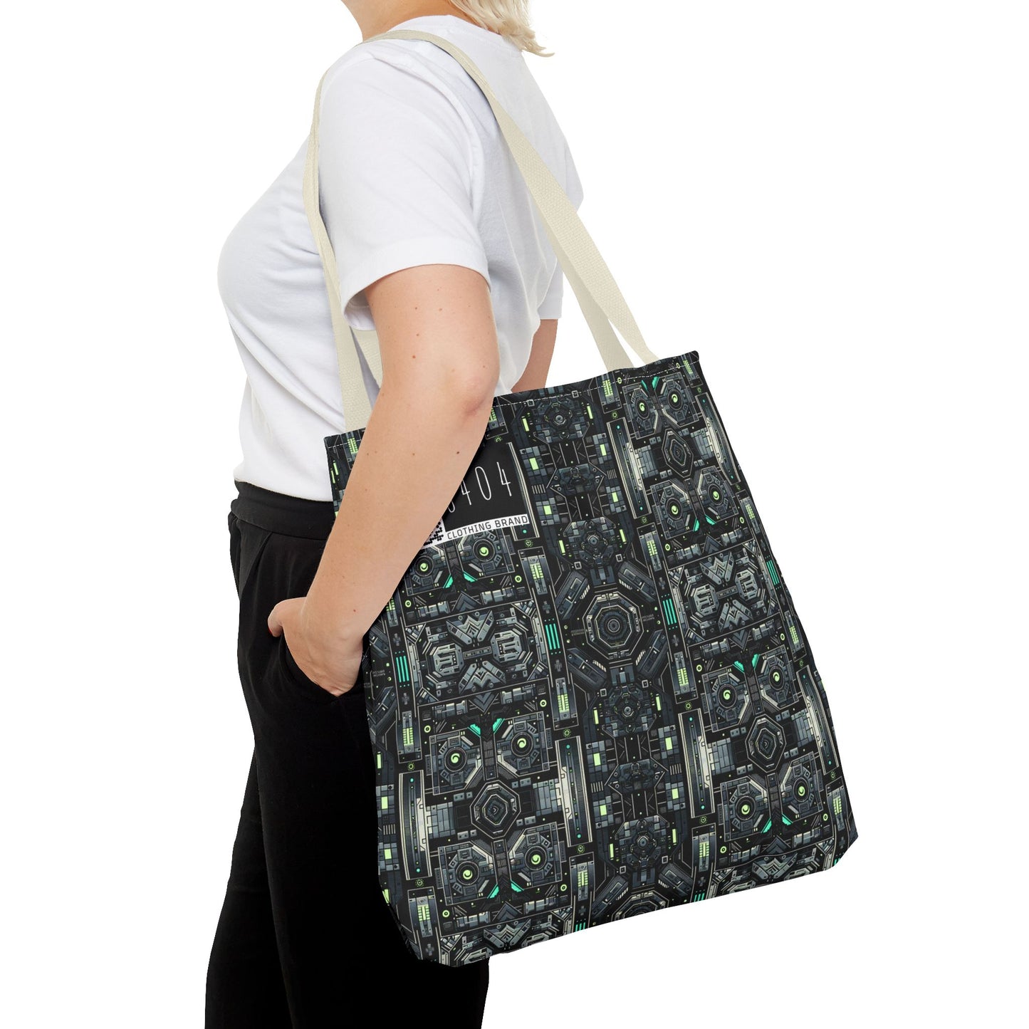 Tech Noir Tech-Forward Minimalism Tote Bag - 8404 Design-52