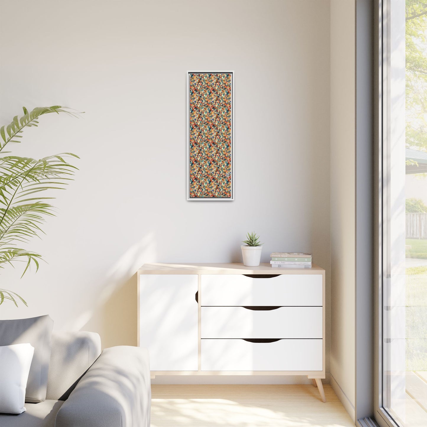 Digital Artistic Expression Artistic Streetwear Matte Canvas, Framed (multi-Color) - 8404 Design-46 B