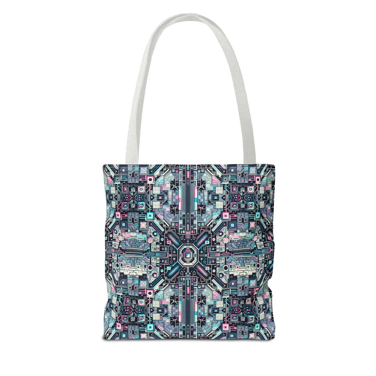 Digital Renaissance Tech-Forward Maximalism Tote Bag - 8404 Design-44