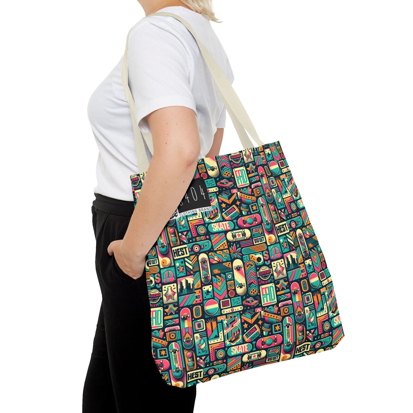 Skate Culture Revival Urban Retro Cool Tote Bag - 8404 Design-61