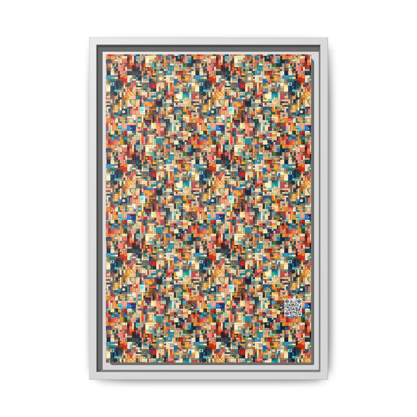 Digital Artistic Expression Artistic Streetwear Matte Canvas, Framed (multi-Color) - 8404 Design-46 B