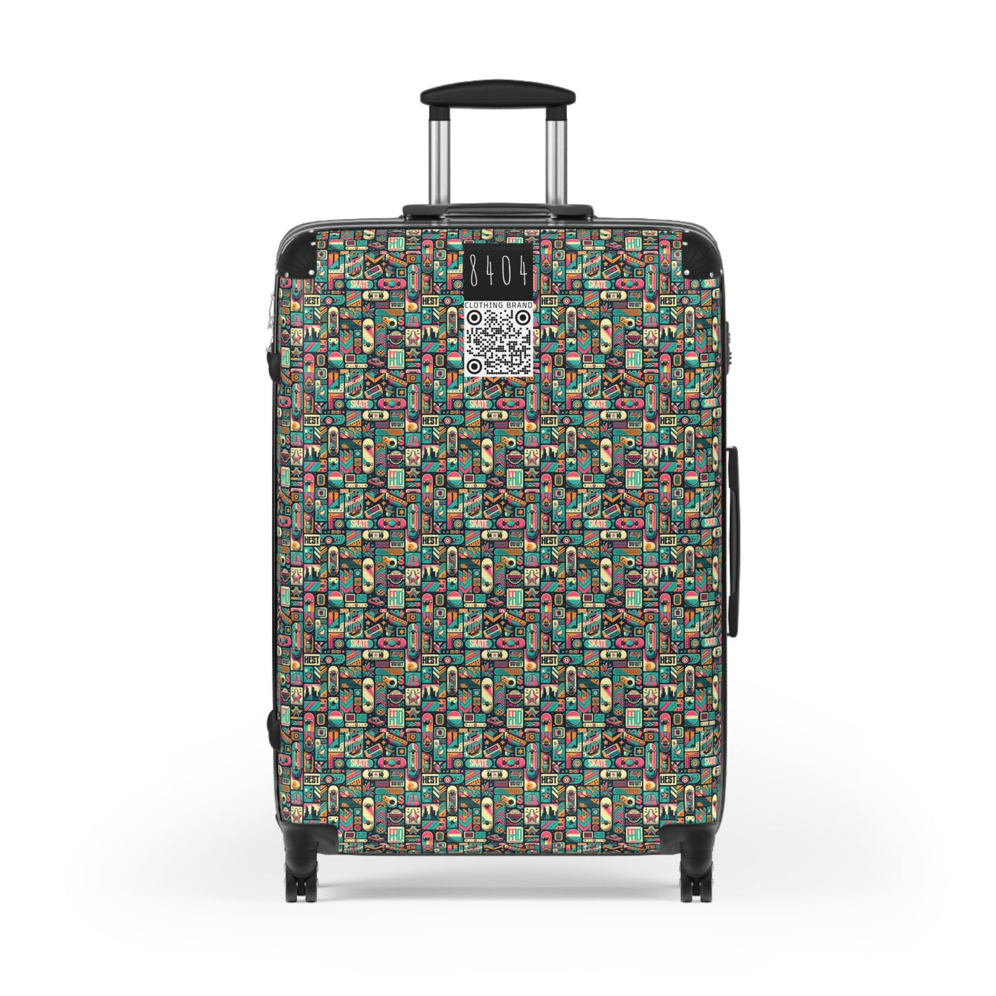 Skate Culture Revival Urban Retro Cool Suitcase - 8404 Design-61