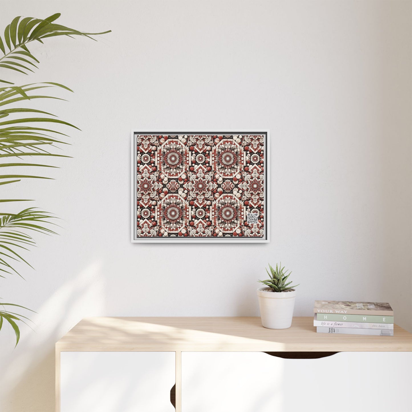 Neo Jomon Sculptural Aesthetics Artisanal Streetwear Matte Canvas, Framed (multi-Color) - 8404 Design-55 A