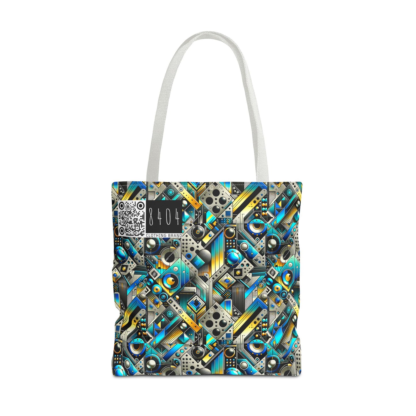 Tech Art Fusion Tech-Forward Streetwear Tote Bag - 8404 Design-50