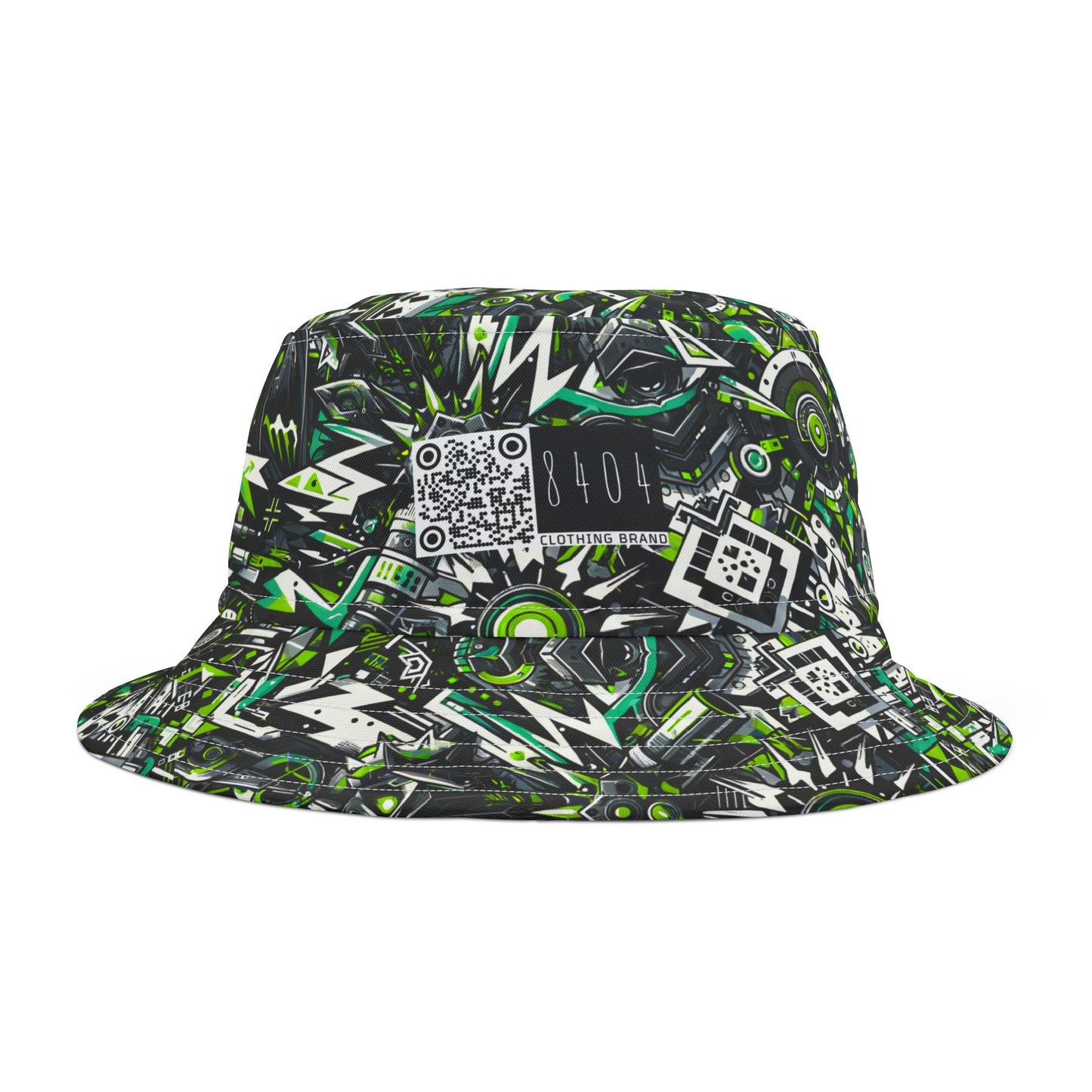 Graffiti Tech Fusion Bold Streetwear Fusion Bucket Hat - 8404 Design-50