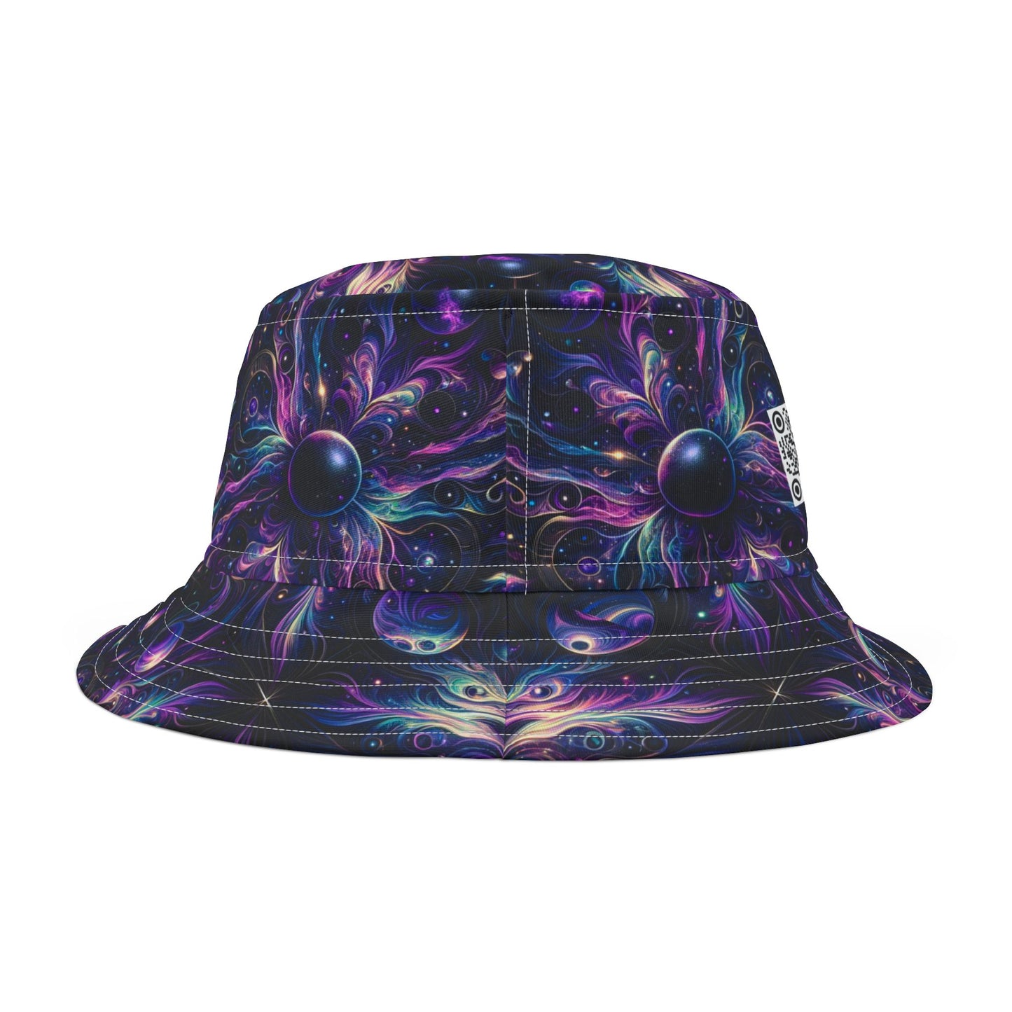 Galactic Hues Tech-Forward Cosmic Fusion Bucket Hat - 8404 Design-41