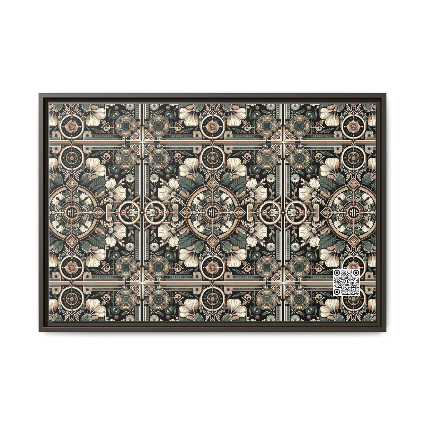 Cyber Garden Party Tech Garden Extravaganza Matte Canvas, Framed (multi-Color) - 8404 Design-66 A