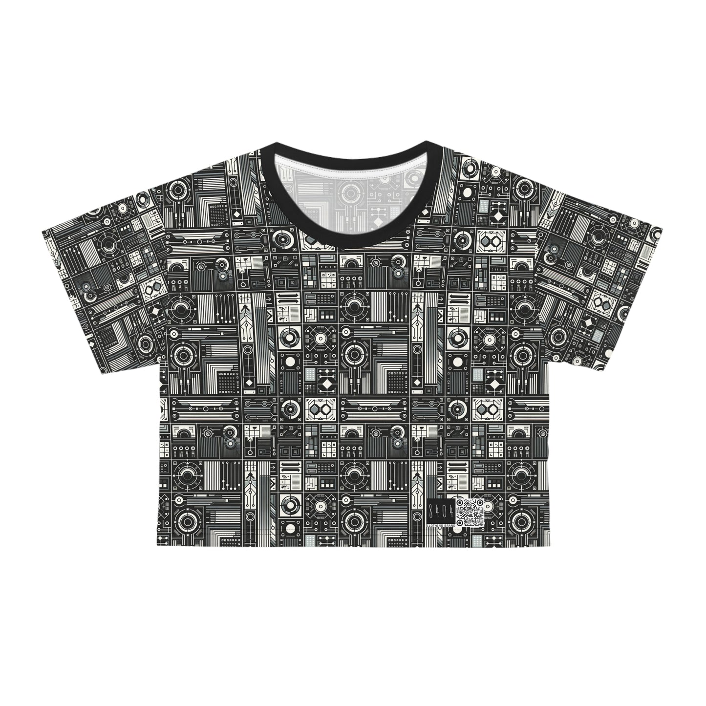 Digital Minimalism Minimalist Tech Crop Tee - 8404 Design-62