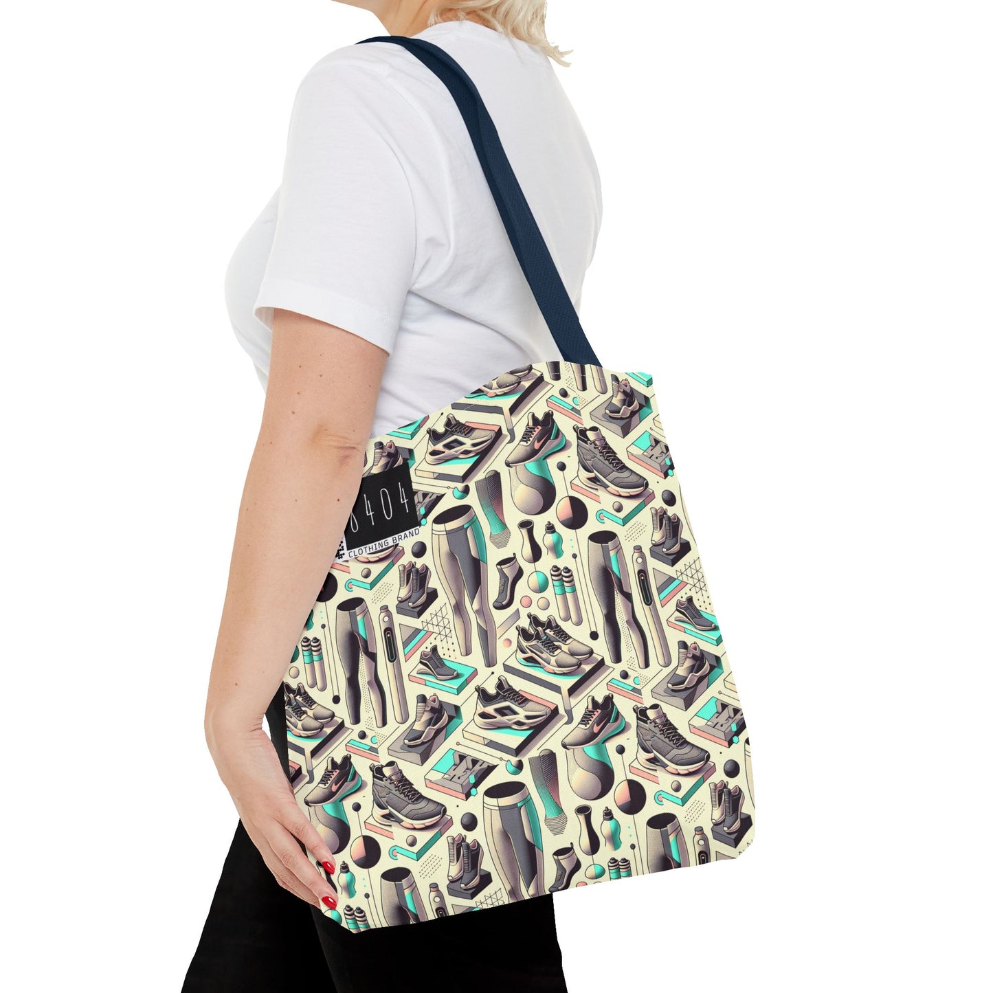 Tech-Infused Athleisure Futuristic Athletic Tech Tote Bag - 8404 Design-44