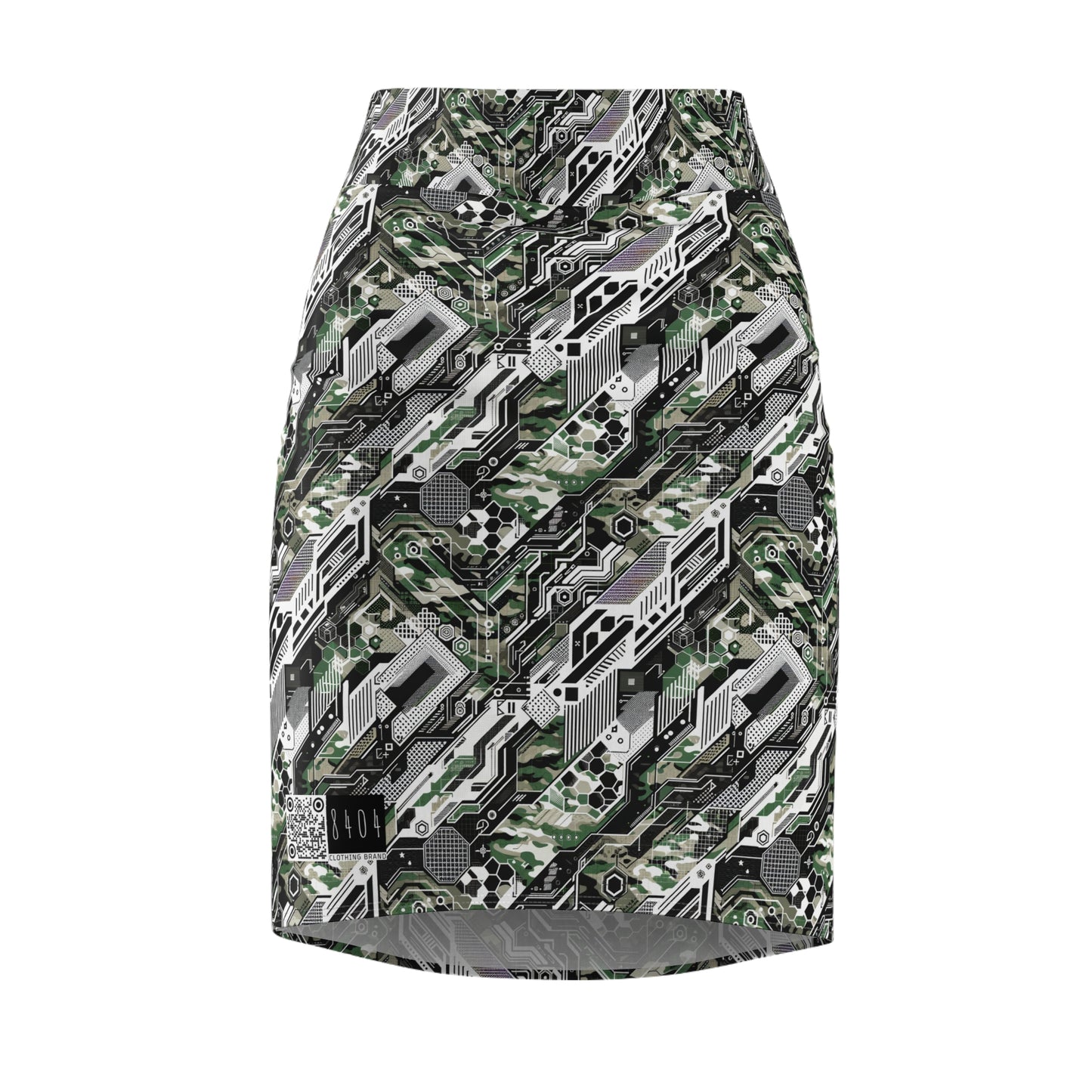 Tech Camo Fusion Tech-Forward Streetwear With a Futuristic Edge Women's Pencil Skirt - 8404 Design-46
