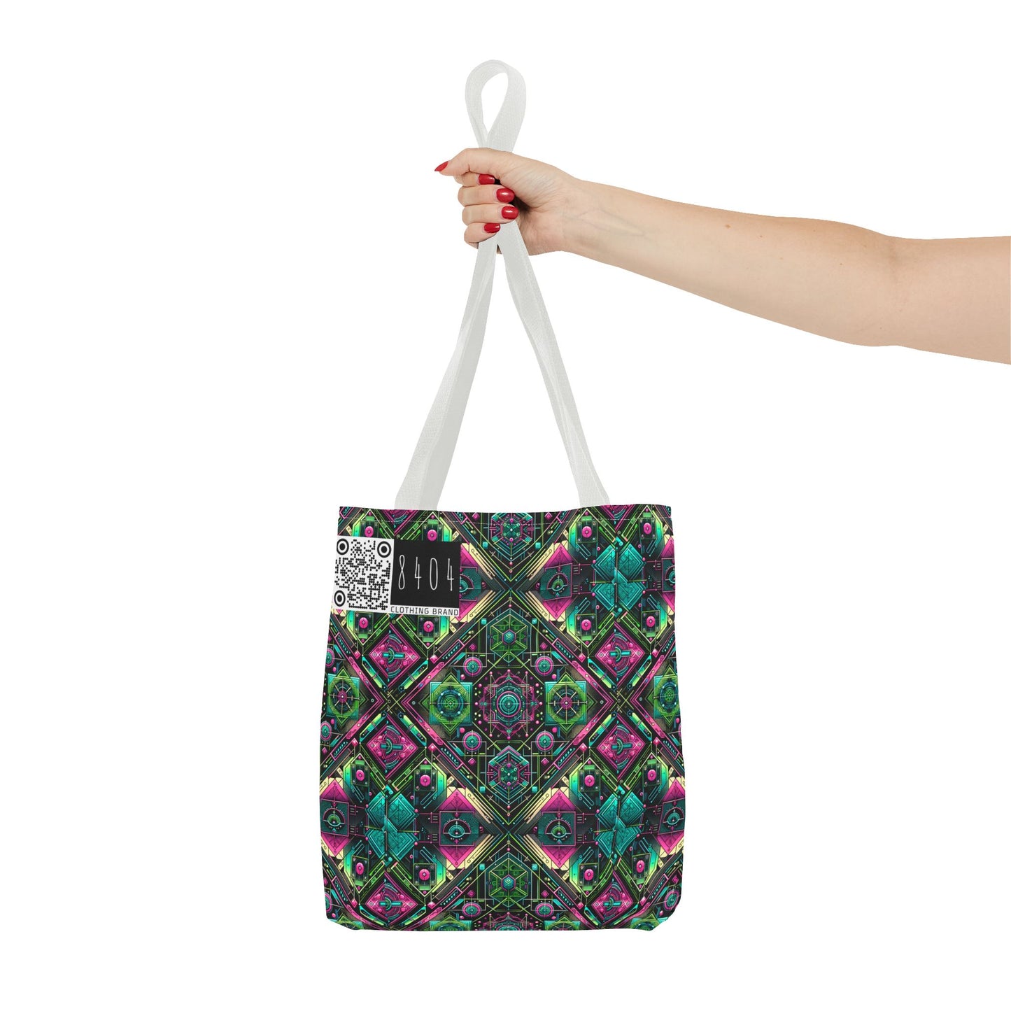 Tech-Infused Graphics Tech-Forward Streetwear Tote Bag - 8404 Design-45