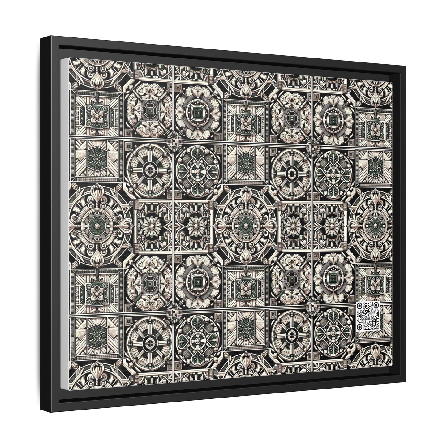 Cyber Garden Party Tech Garden Extravaganza Matte Canvas, Framed (multi-Color) - 8404 Design-45 A