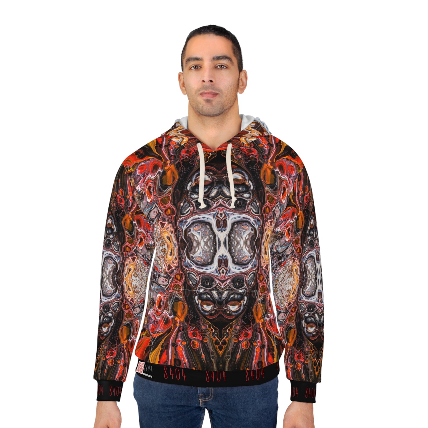 8404's Unisex Adult "psychedelic Abstract" Fashion Pullover Hoodie