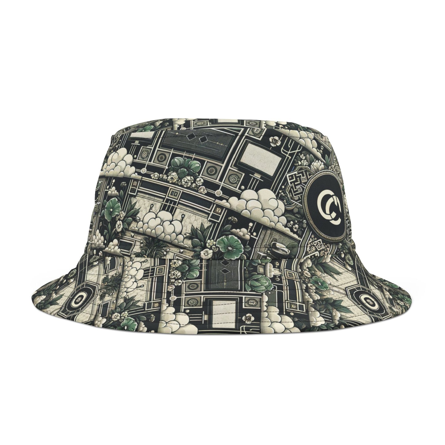 Cyber Garden Party Tech Garden Extravaganza Bucket Hat - 8404 Design-54
