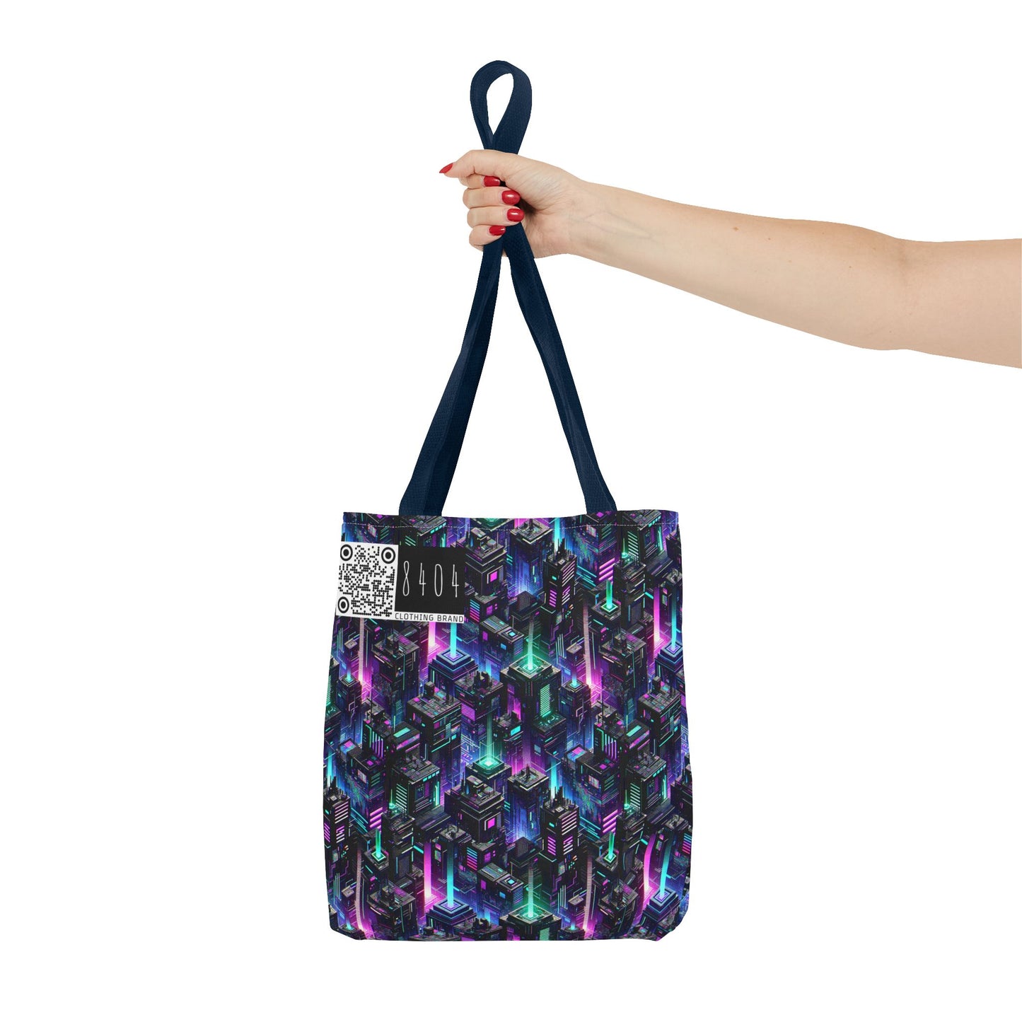 Tech Noir Graphics Futuristic Tech Aesthetics Tote Bag - 8404 Design-55