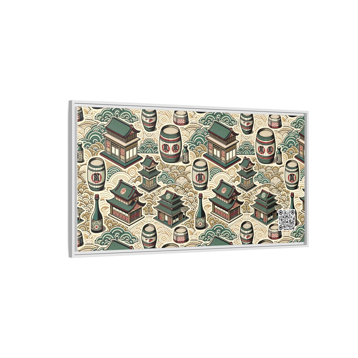 Cultural Artisanal Fusion Contemporary Cultural Elegance Matte Canvas, Framed (multi-Color) - 8404 Design-68 B