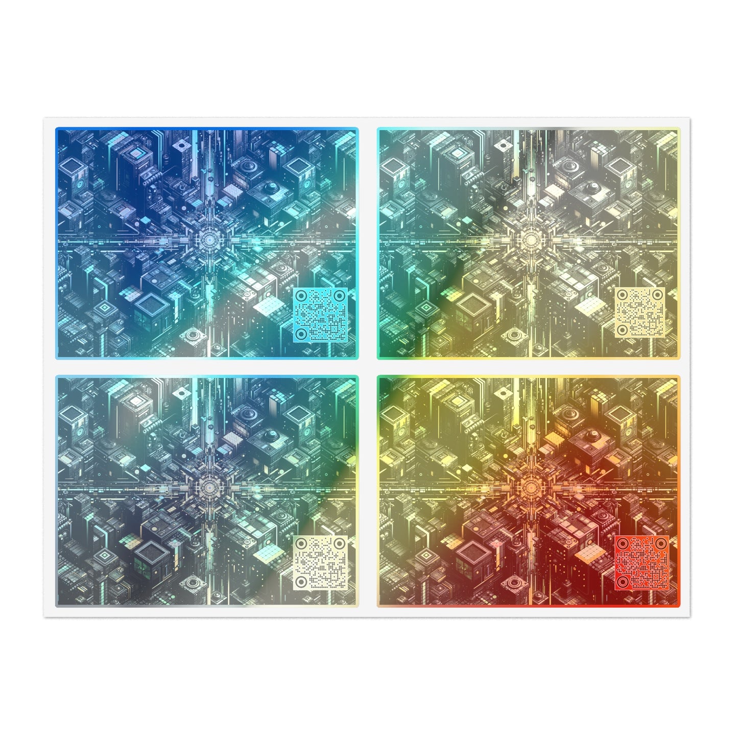 Tech Noir Graphics Tech-Inspired Streetwear Sticker Sheets - 8404 Design-66