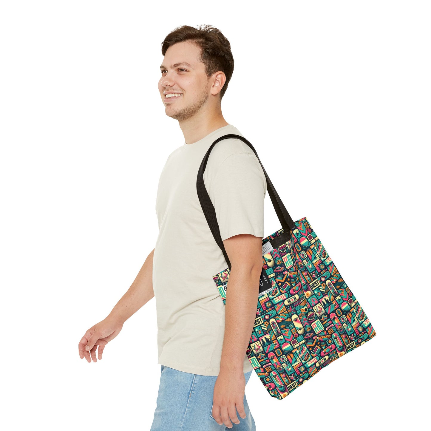 Skate Culture Revival Urban Retro Cool Tote Bag - 8404 Design-61