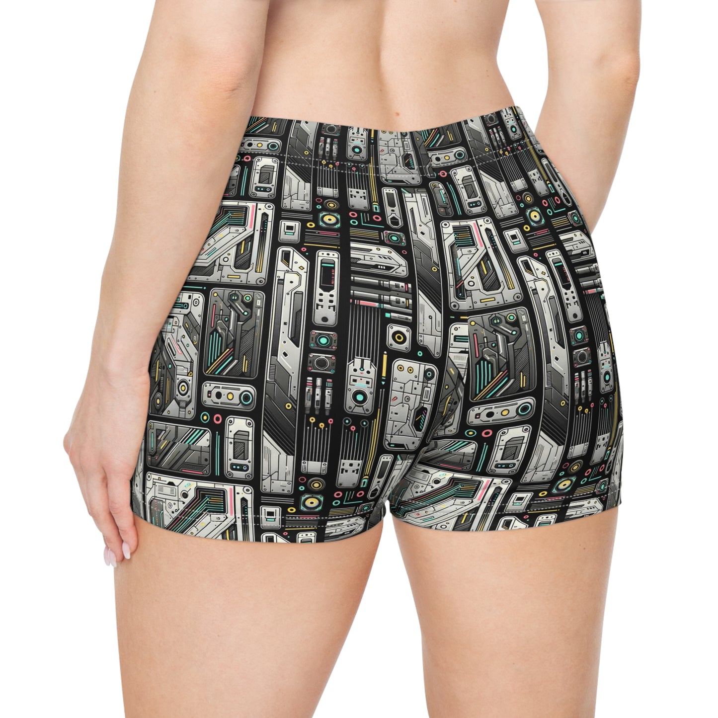 Tech Utility Gear Tech-Forward Minimalism Women's Shorts - 8404 Design-45
