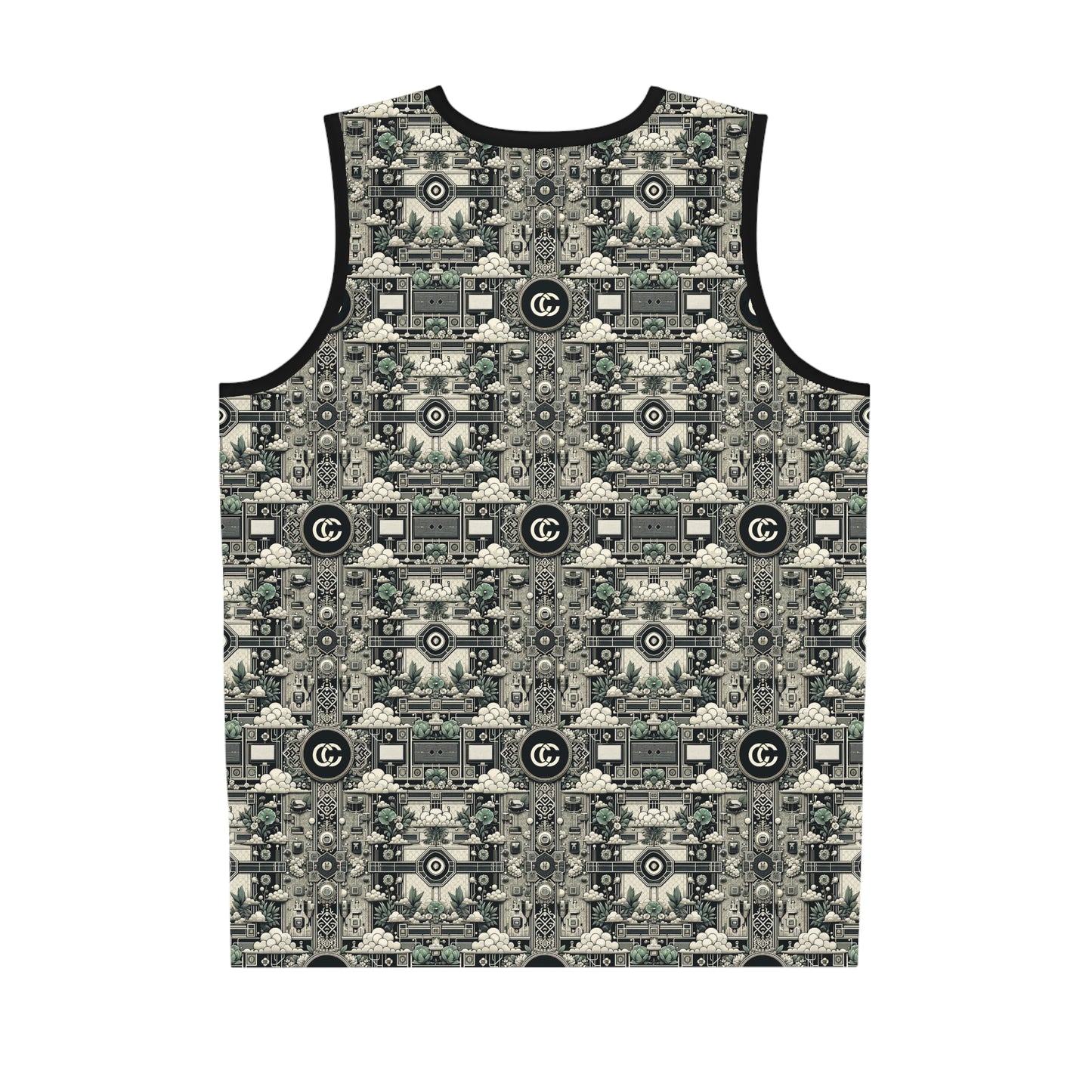 Cyber Garden Party Tech Garden Extravaganza Basketball Jersey - 8404 Design-54