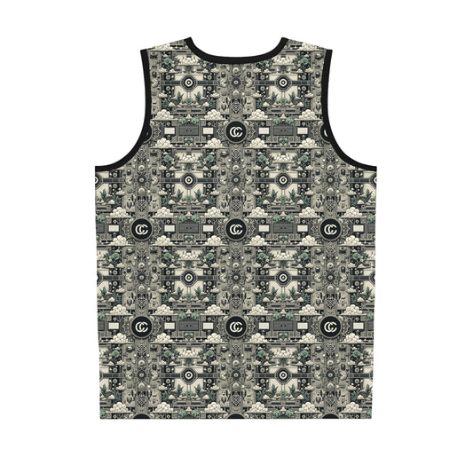 Cyber Garden Party Tech Garden Extravaganza Basketball Jersey - 8404 Design-54