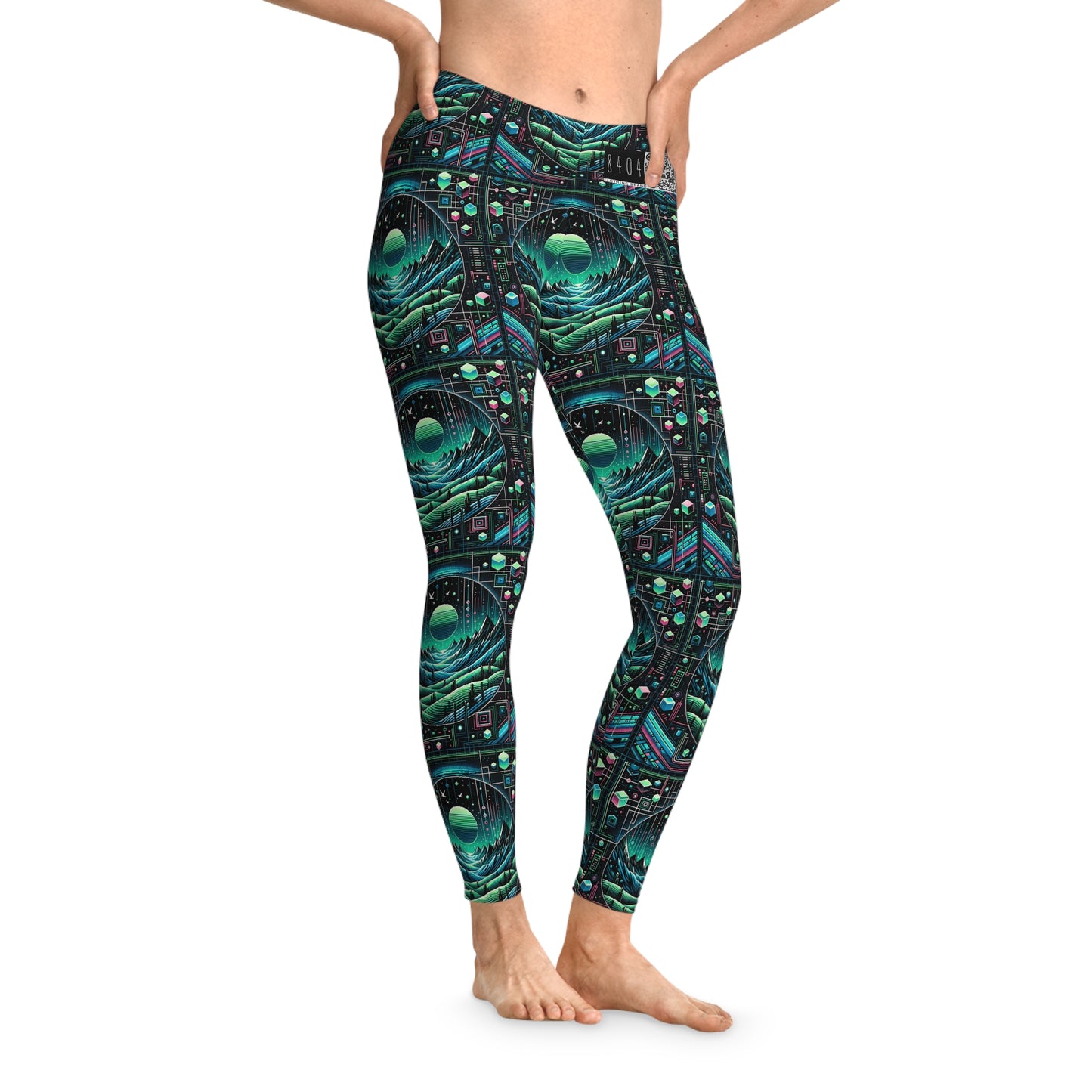 Digital Adventure Graphics Digital Explorer Stretch Leggings - 8404 Design-59