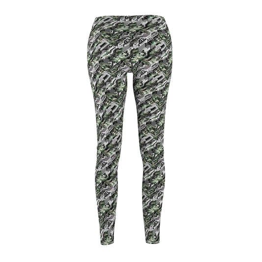 Tech Camo Fusion Tech-Forward Streetwear With a Futuristic Edge Women's Cut & Sew Casual Leggings - 8404 Design-46