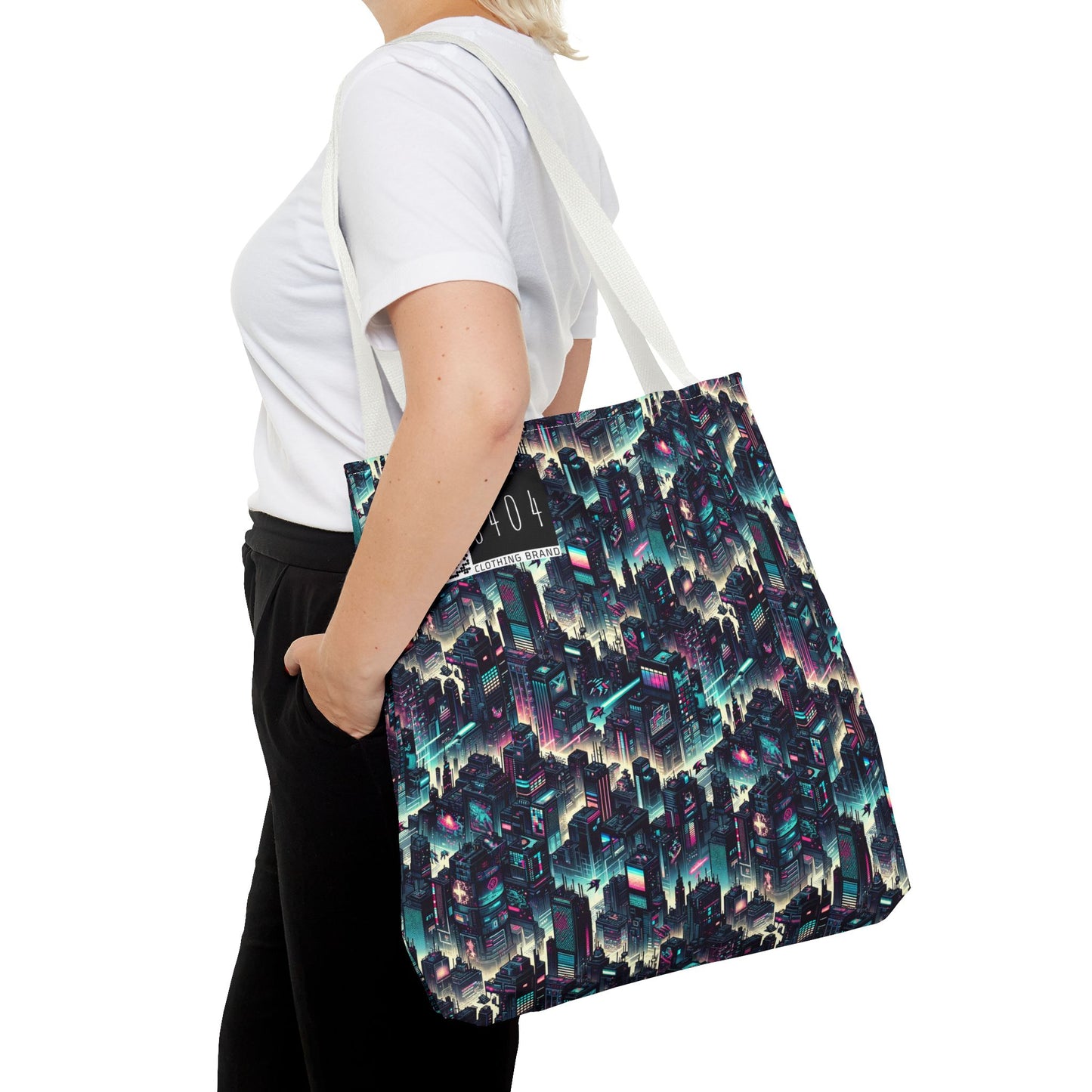 Digital Rebellion Tech-Inspired Streetwear Tote Bag - 8404 Design-51