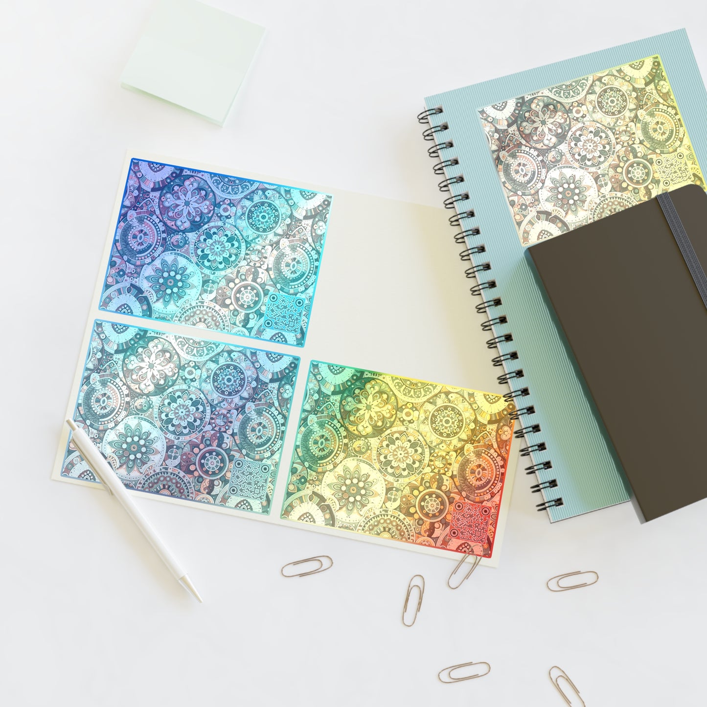 Cultural Artisanal Fusion Cultural Artisanal Streetwear Sticker Sheets - 8404 Design-61