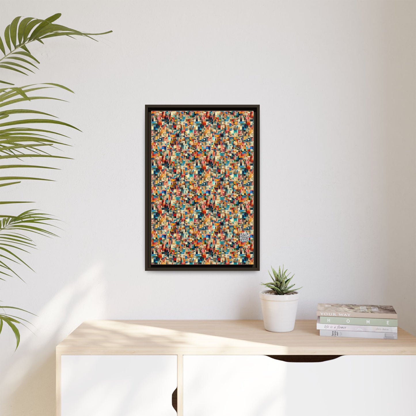 Digital Artistic Expression Artistic Streetwear Matte Canvas, Framed (multi-Color) - 8404 Design-46 B
