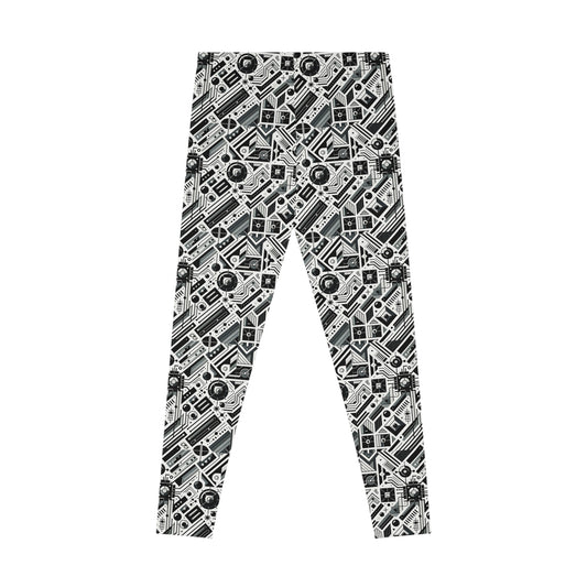 Digital Minimalism Minimalist Tech Stretch Leggings - 8404 Design-62