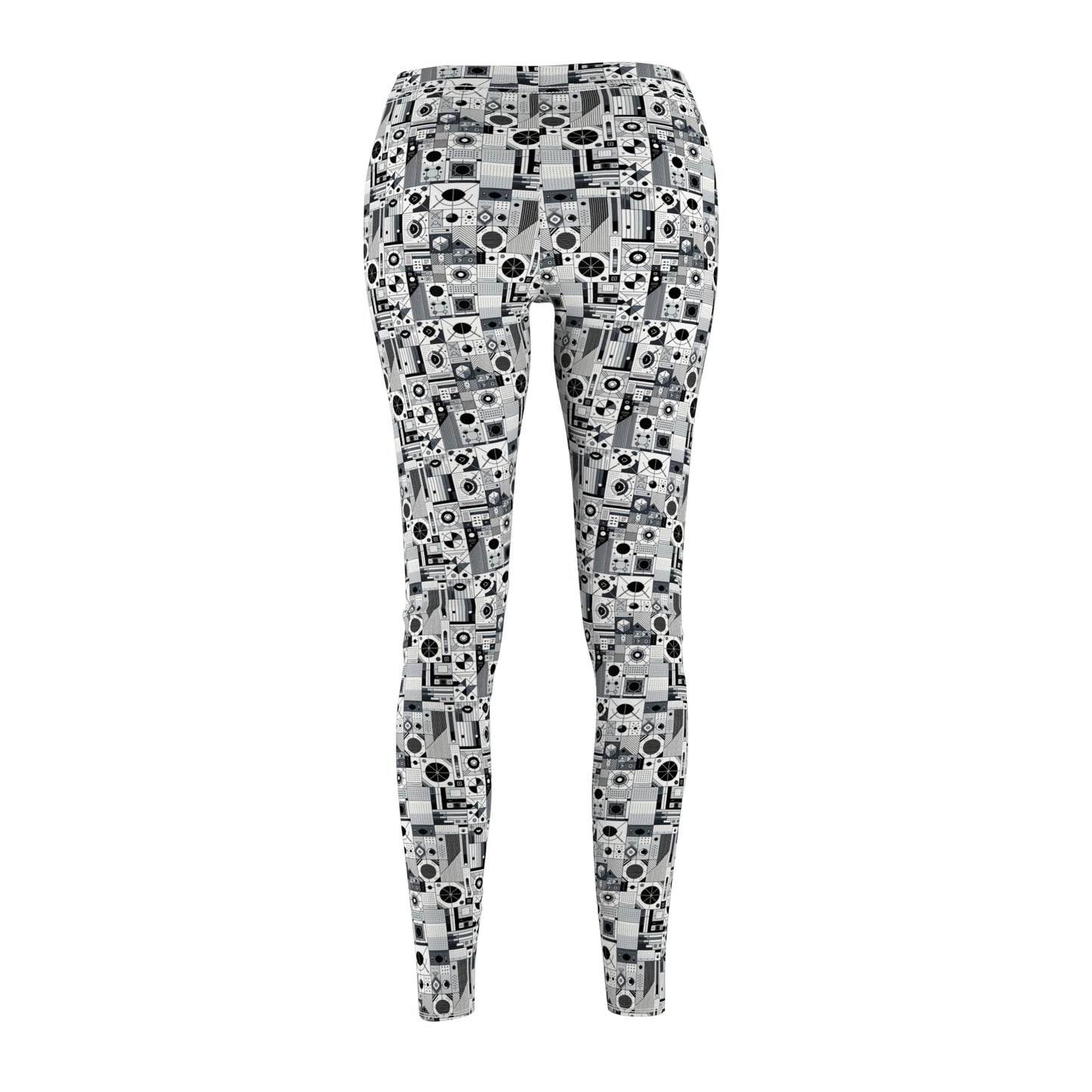 Digital Minimalism Minimalist Tech Women's Cut & Sew Casual Leggings - 8404 Design-65