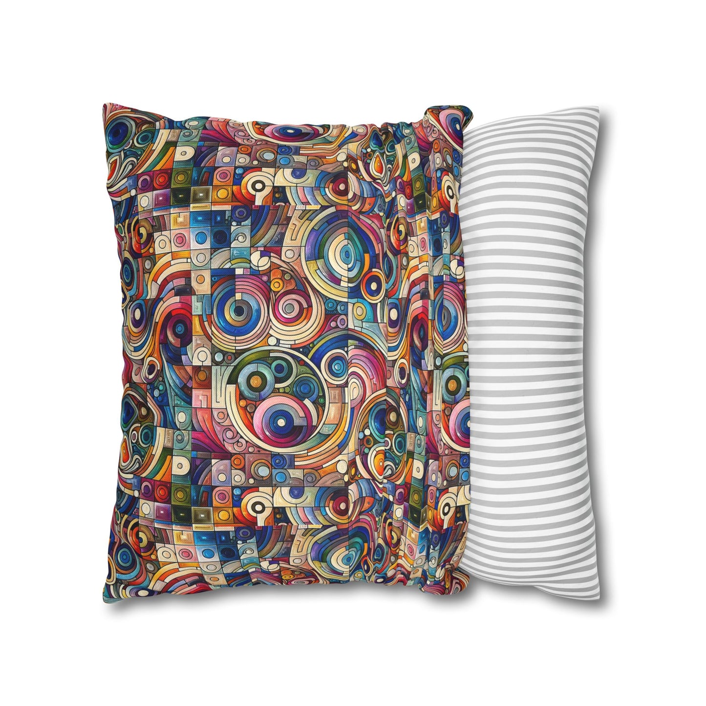 Digital Artistic Expression Artistic Streetwear Spun Polyester Square Pillowcase - 8404 Design-49