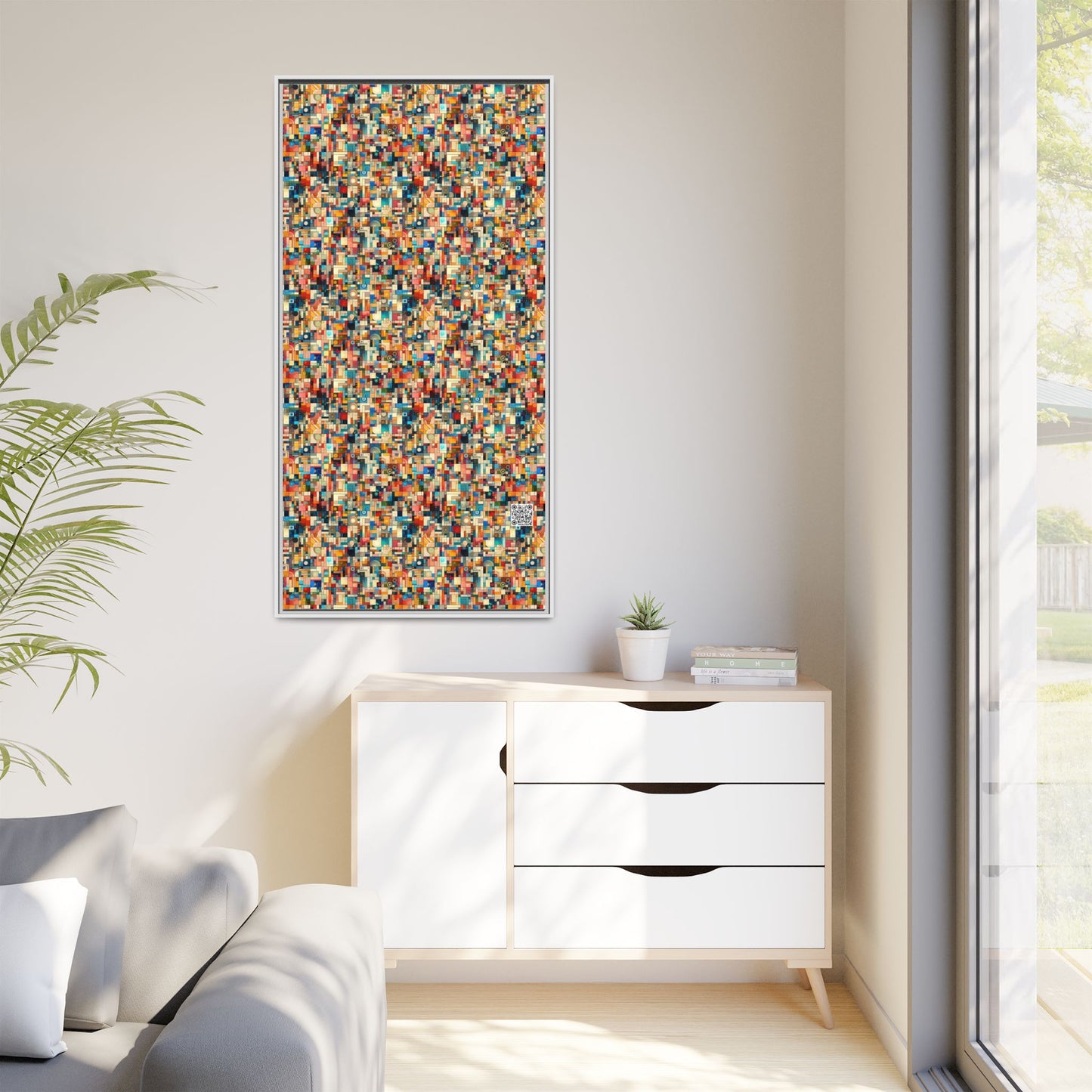 Digital Artistic Expression Artistic Streetwear Matte Canvas, Framed (multi-Color) - 8404 Design-46 B