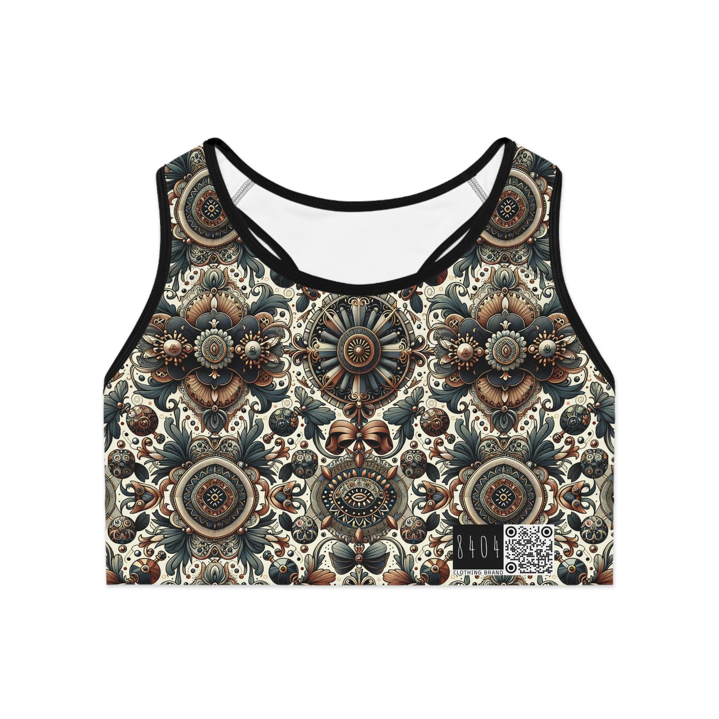 Neo-Dandyism Modern Dandy Streetwear Sports Bra - 8404 Design-51