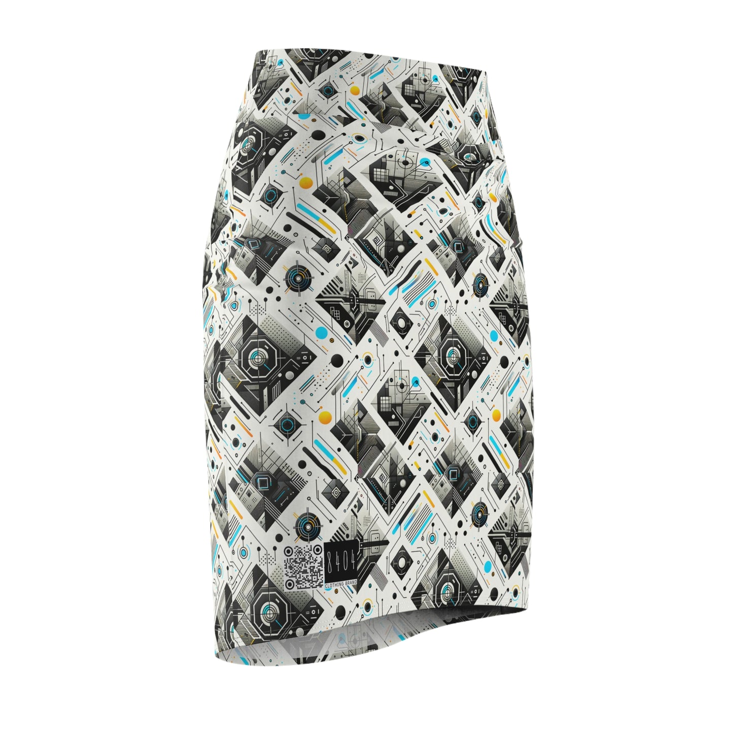 Tech Minimalism Minimalist Tech Women's Pencil Skirt - 8404 Design-47