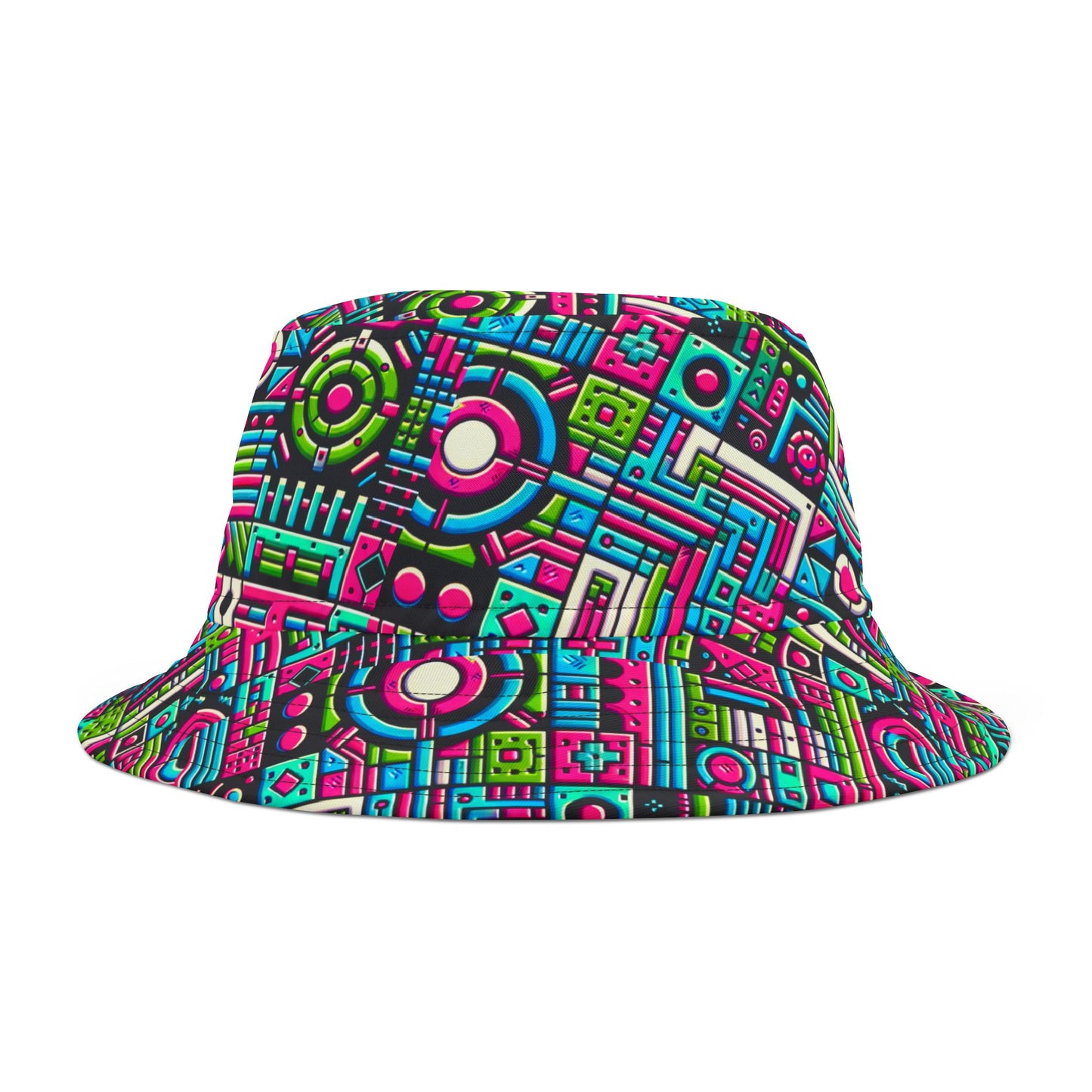 Neon Street Pop Vibrant and Eye-catching Bucket Hat - 8404 Design-62