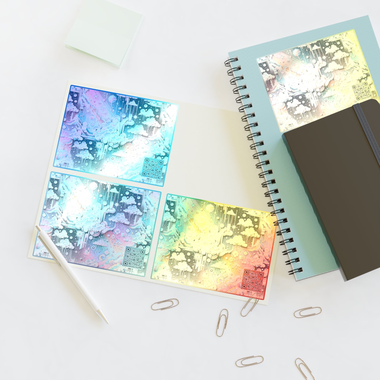 Digital Dreamland Whimsical and Nostalgic Streetwear With a Digital Twist Sticker Sheets - 8404 Design-52