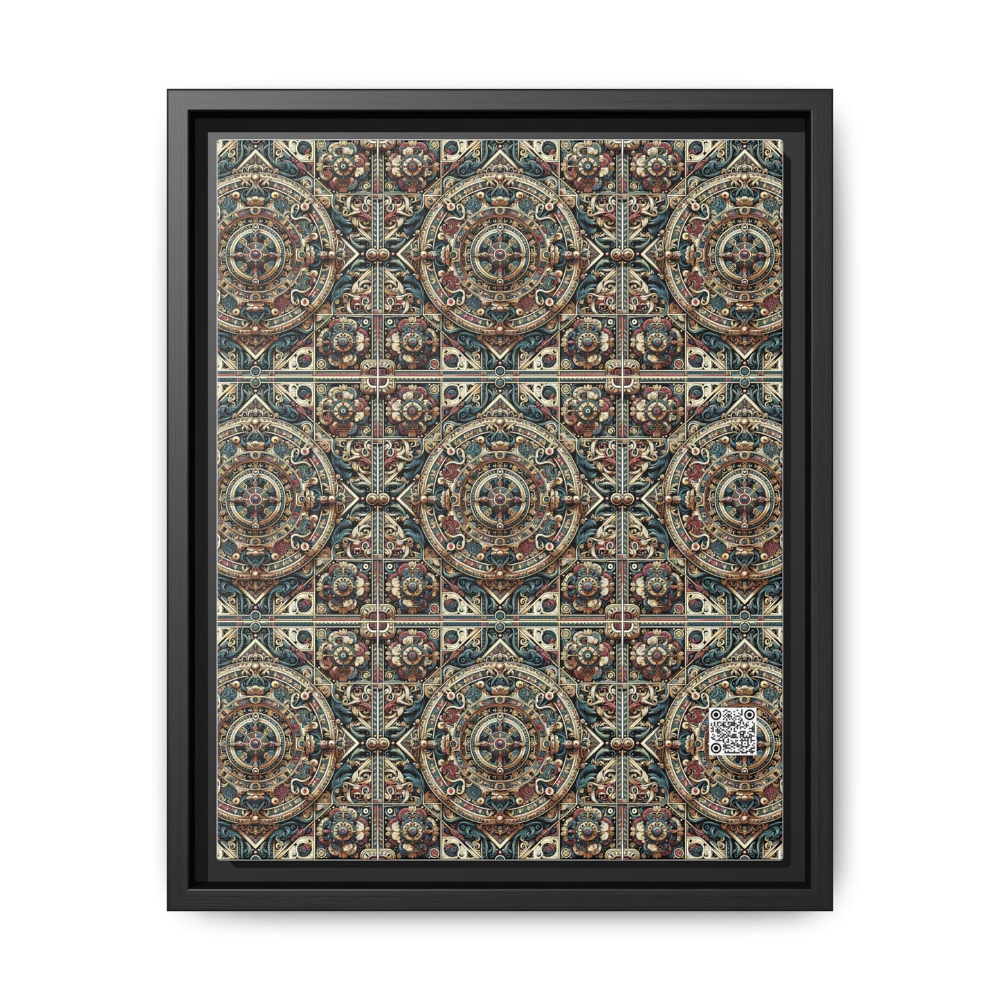 Urban Renaissance Historical Fusion With Street Edge Matte Canvas, Framed (multi-Color) - 8404 Design-57 A