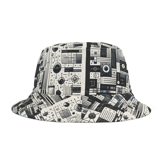 Digital Minimalism Minimalist Tech Bucket Hat - 8404 Design-66