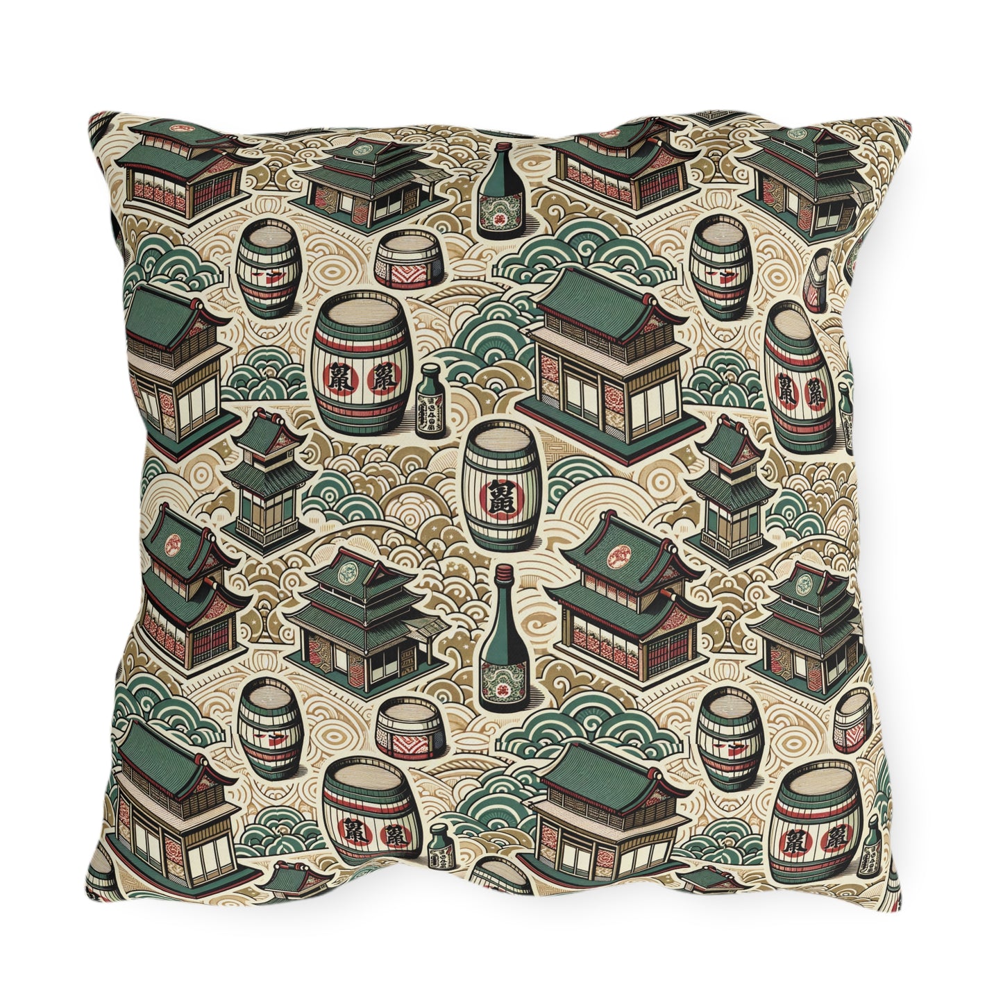 Cultural Artisanal Fusion Contemporary Cultural Elegance Outdoor Pillow - 8404 Design-68