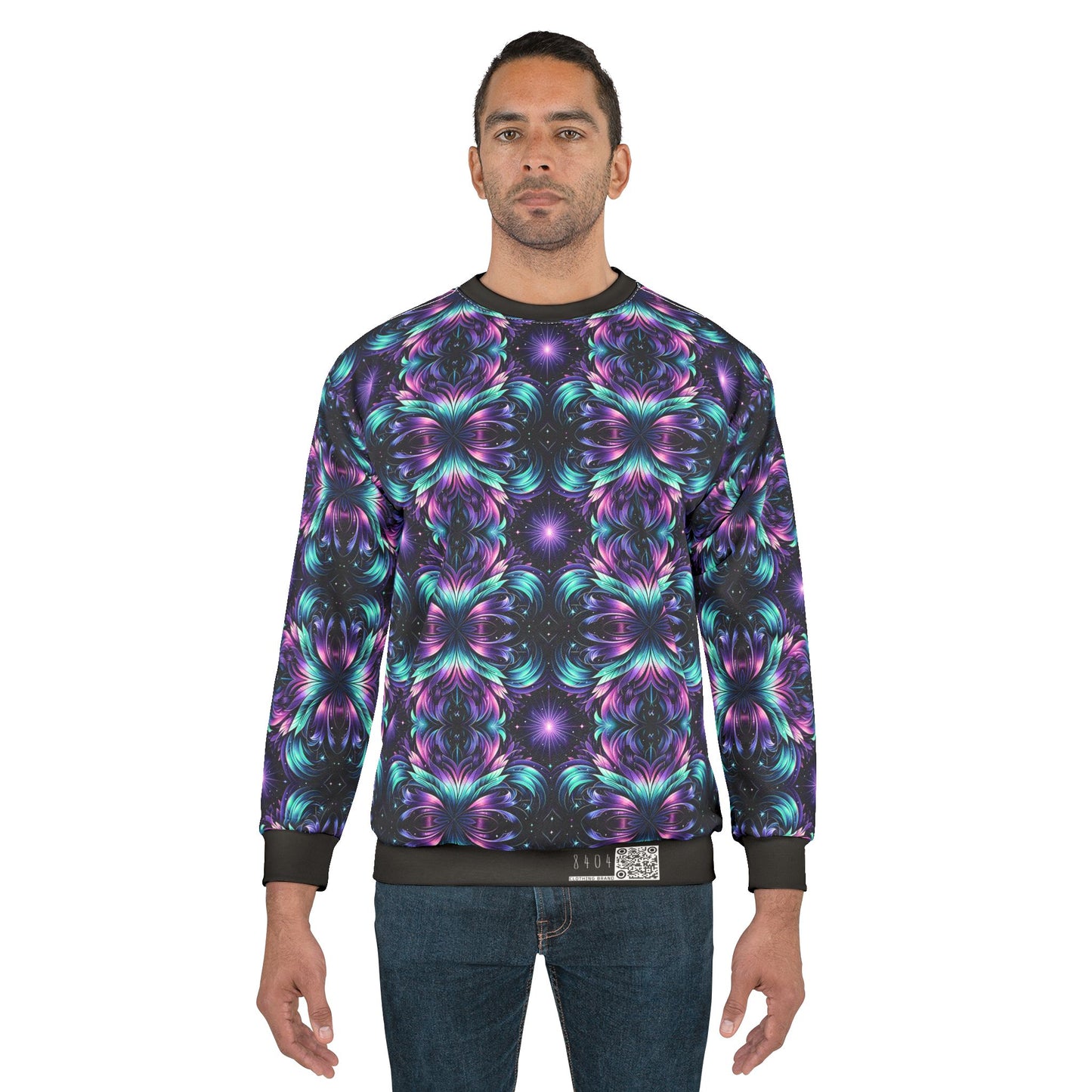 Iridescent Dream Futuristic Tech Sweatshirt - 8404 Design-60