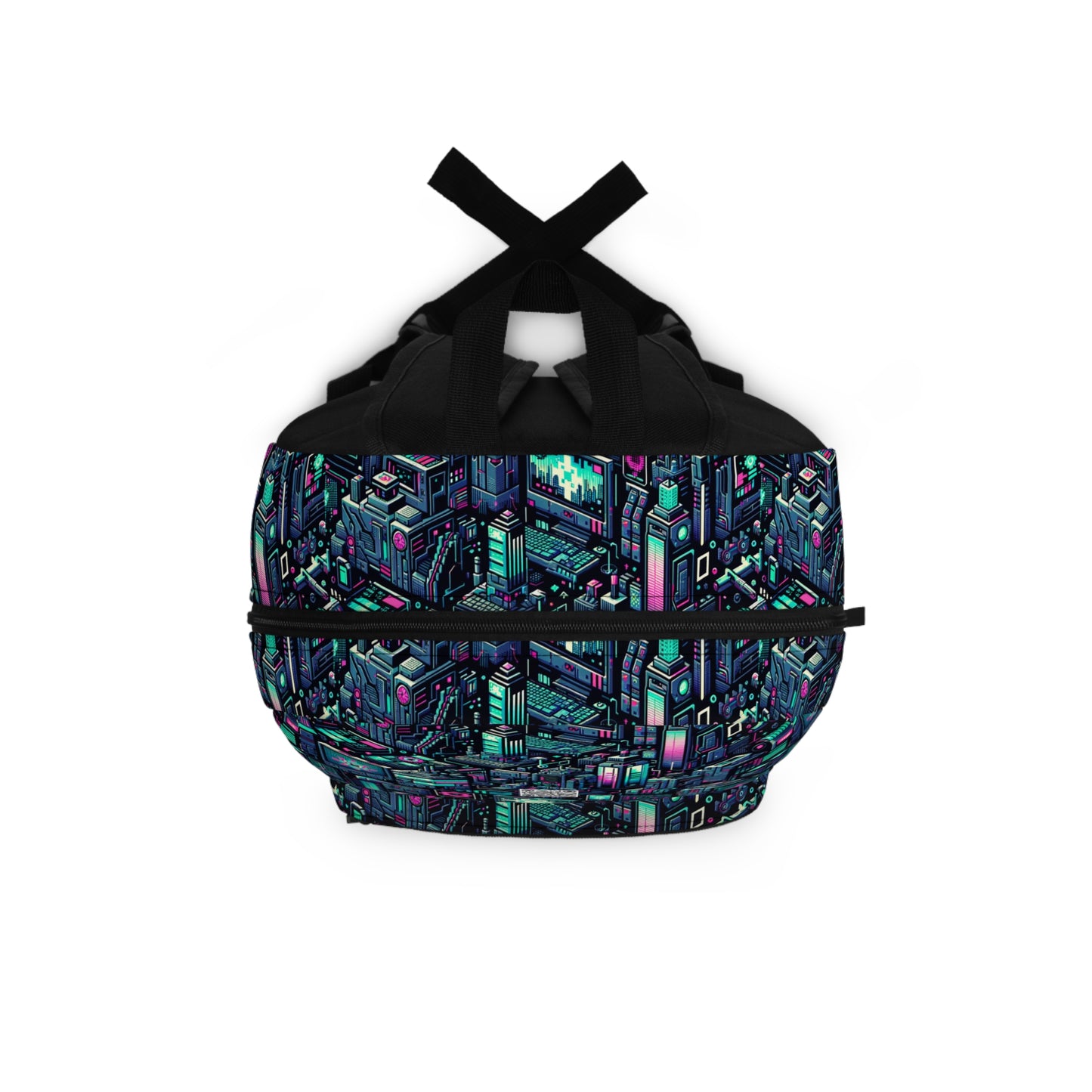Digital Rebellion Tech-Inspired Streetwear Backpack - 8404 Design-58