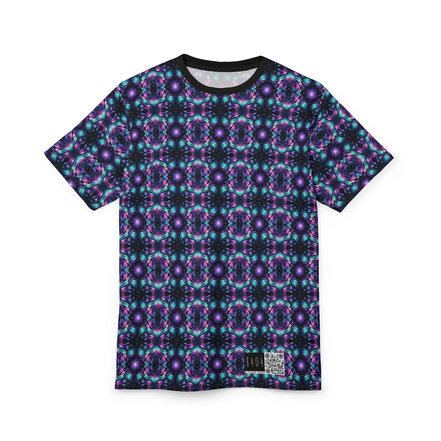 Iridescent Dream Futuristic Tech Unisex Cut & Sew Tee - 8404 Design-60