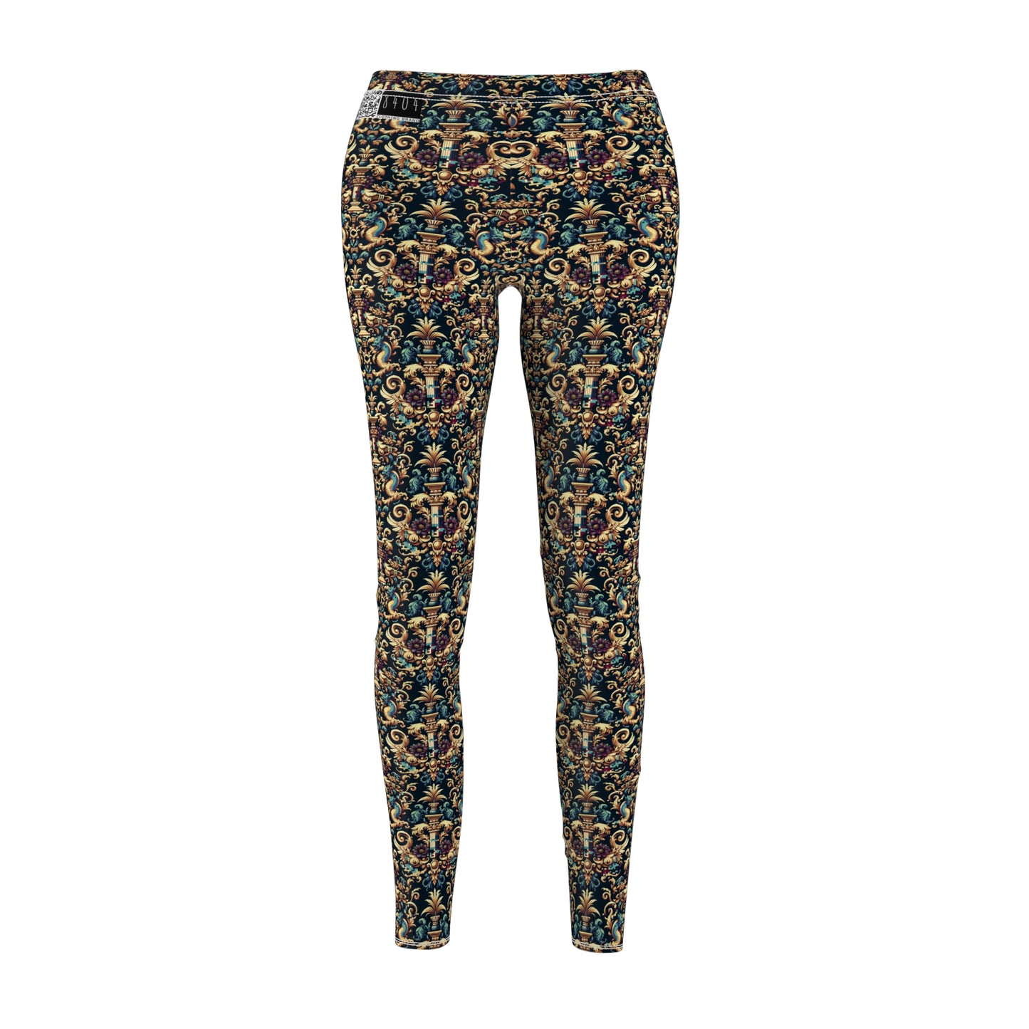 Digital Renaissance Modern Baroque Fusion Women's Cut & Sew Casual Leggings - 8404 Design-57