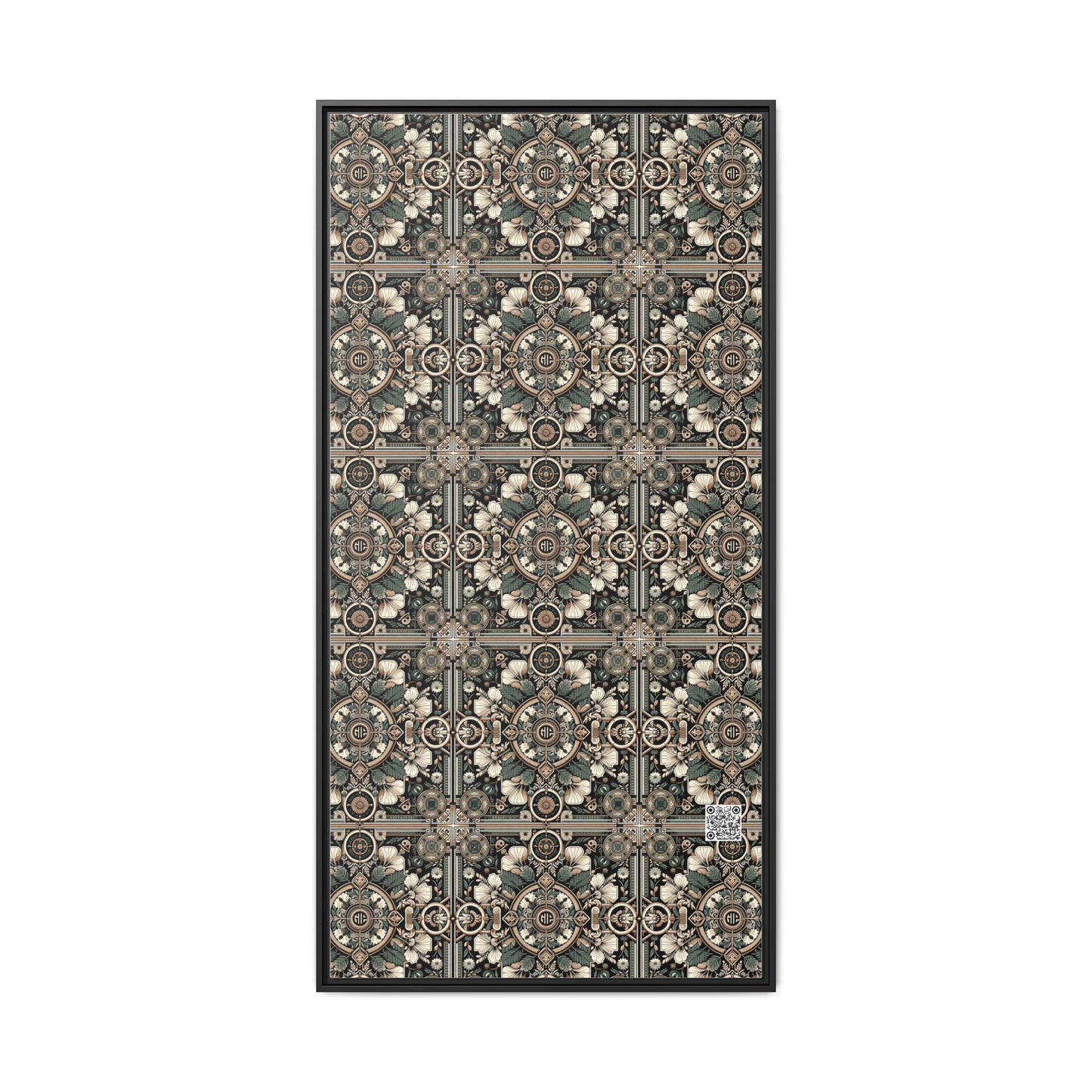 Cyber Garden Party Tech Garden Extravaganza Matte Canvas, Framed (multi-Color) - 8404 Design-66 A