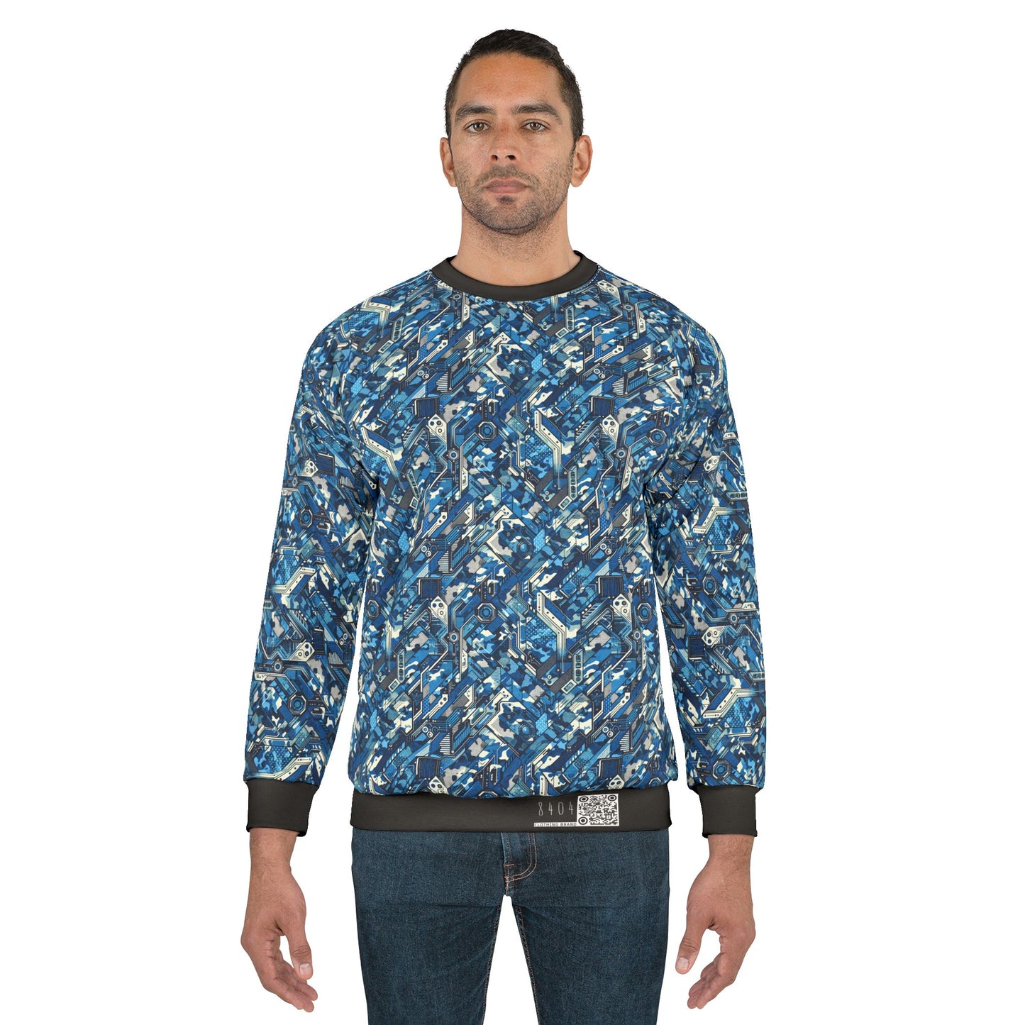 Tech Urban Camo Tech-Forward Streetwear With a Futuristic Military Edge Sweatshirt - 8404 Design-39