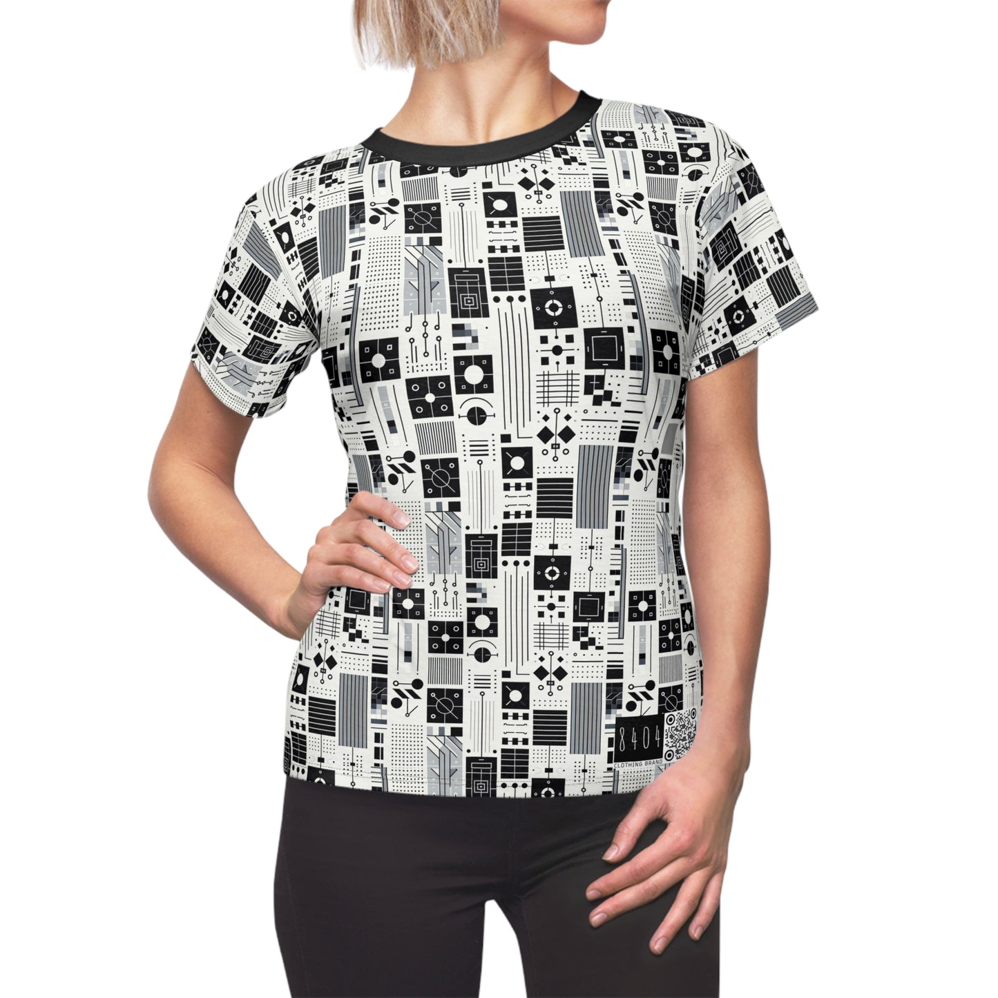 Digital Minimalism Minimalist Tech Women's Cut & Sew Tee - 8404 Design-54