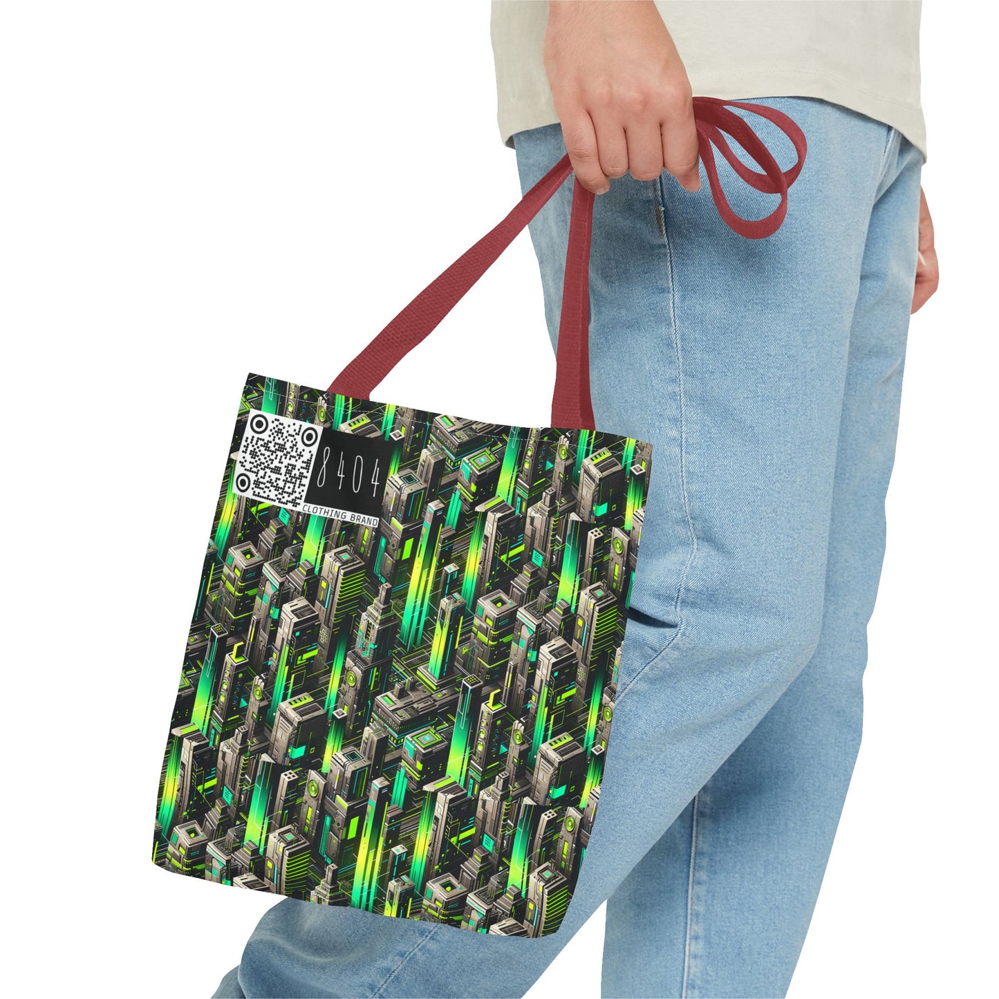 Digital Rebellion Tech-Forward Streetwear Tote Bag - 8404 Design-63
