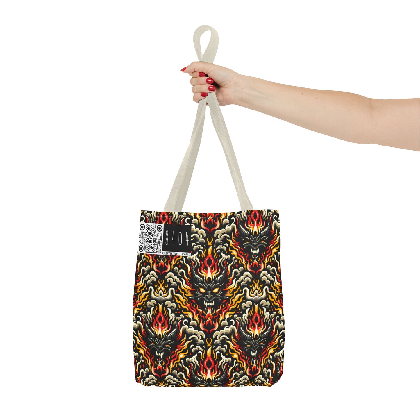 Flame Graphics Maximalist Streetwear Tote Bag - 8404 Design-59